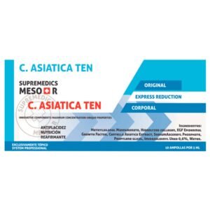 Centella asiatica Supremedics anticelulitico reafirmante piel naranja drenaje lipolitico metabolismo corporal