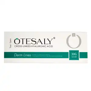 OTESALY DERM LINES 1 ml (30G), Relleno Dérmico con Ácido Hialurónico, Corrección de Líneas Finas y Arrugas, Hidratación y Rejuvenecimiento Facial Profesional