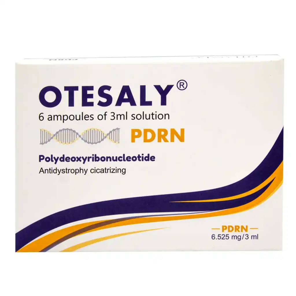 OTESALY PDRN Polinucleótidos 3 ml (Caja x6 Ampollas), Bioestimulación y Regeneración Celular, Rejuvenecimiento Facial y Reparación Cutánea Profesional