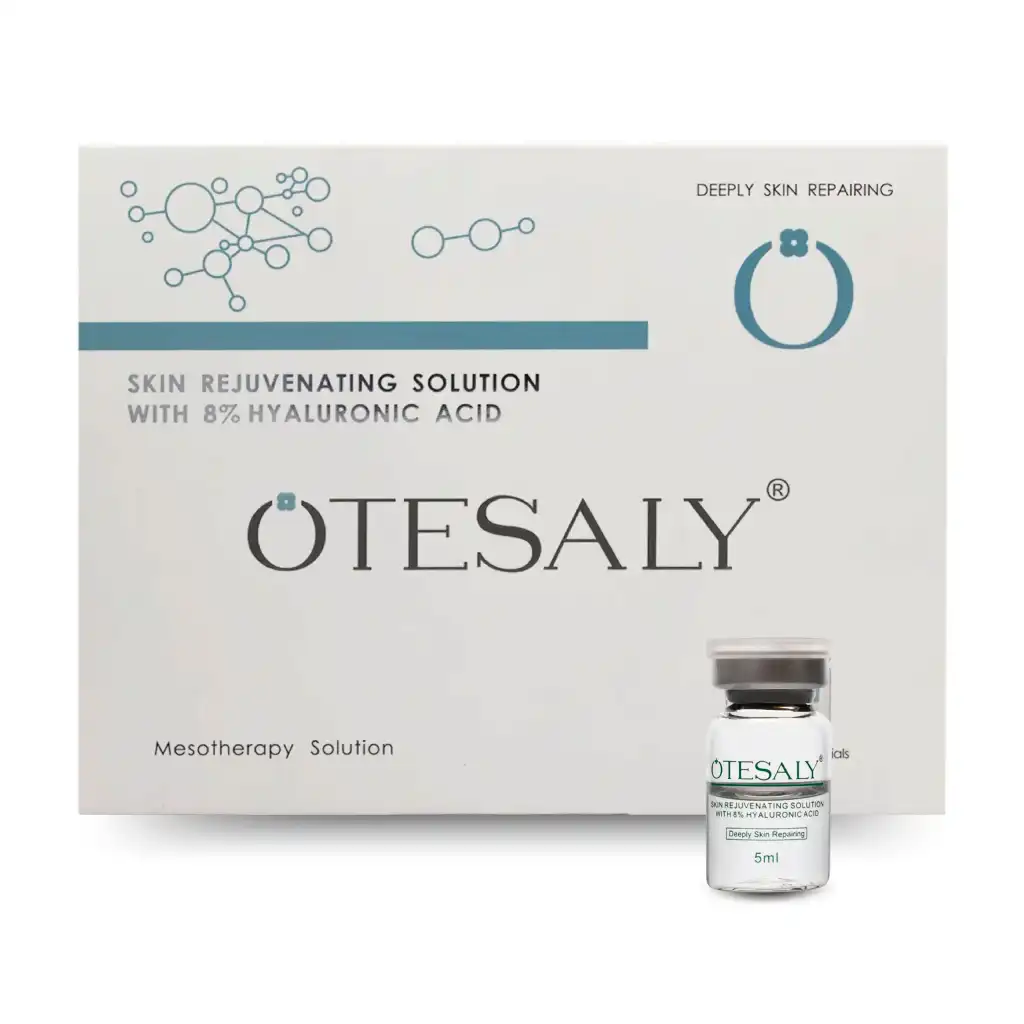 OTESALY SKIN REJUVENATING SOLUTION 1x5ml, Ácido Hialurónico 8%, Hidratación Profunda, Luminosidad y Rejuvenecimiento Facial Profesional