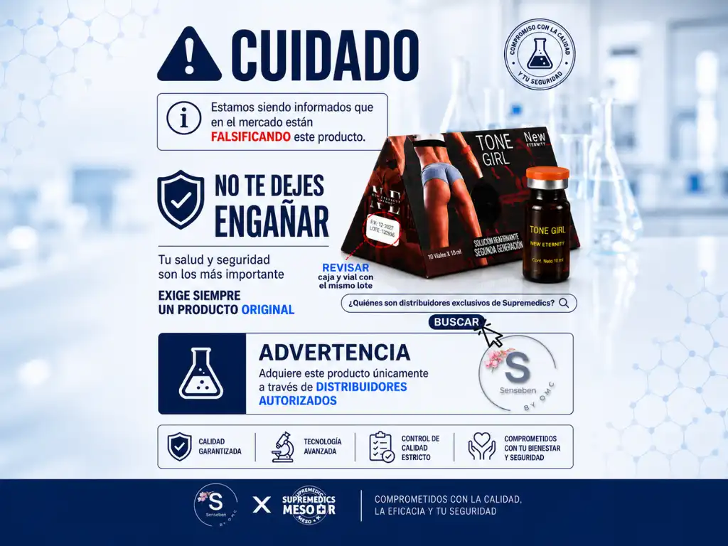 Aviso importante: Peptonas Tone Girl están siendo falsificados